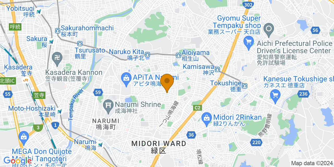 アオキ鳴子地図